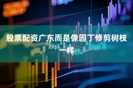 股票配资广东而是像园丁修剪树枝一样